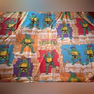 Vtg 1988 TMNT Teenage Mutant Ninja Turtles Fitted Sheet